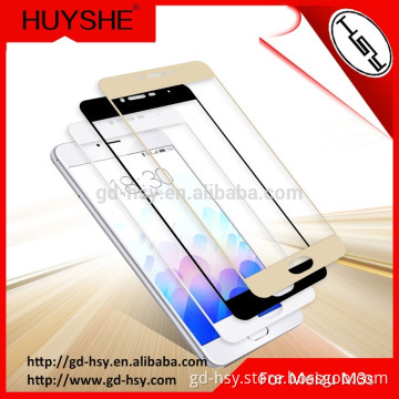 HUYSHE 2.5D full cover tempered glass screen protector for Meizu M3s